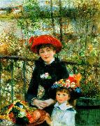 Pierre Renoir On the Terrace oil painting